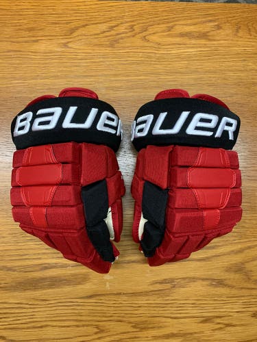 Bauer Nexus 2N Pro Stock Hockey Gloves 14” Hurricanes Domi/Kane Spec Short Cuff