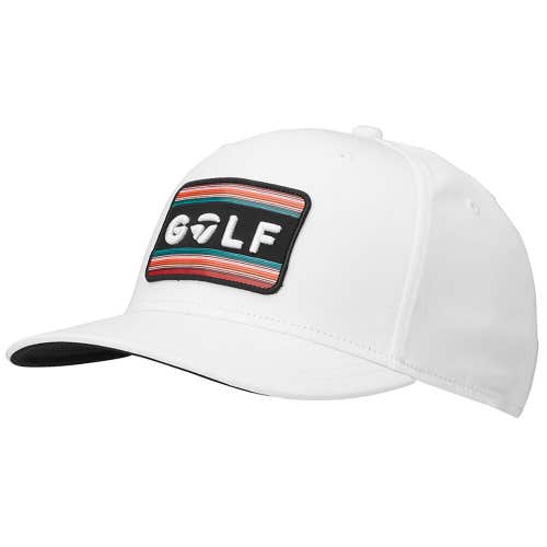 NEW 2024 TaylorMade Sunset Golf Snapback White Golf Hat/Cap