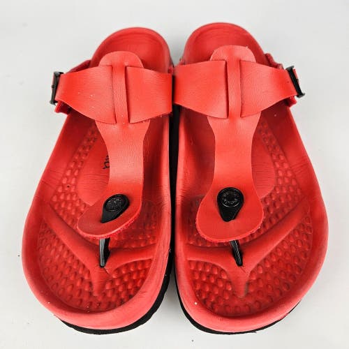 Birkenstock Betula Gizeh Sandal Red Rubber  Women's Shoe Size: 40 / 9