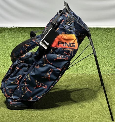 PING 2024 Hoofer 14 Stand Golf Bag "Gradient Mr. PING" Navy/Orange NEW #96344