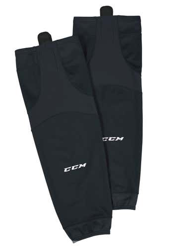 Black New Youth CCM SX6000 Socks with Velcro