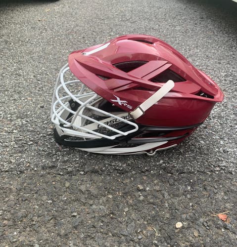 Cascade XRS Helmet - Maroon with Pearl White Facemask (Retail: $350) - Copy 2 For Bundle