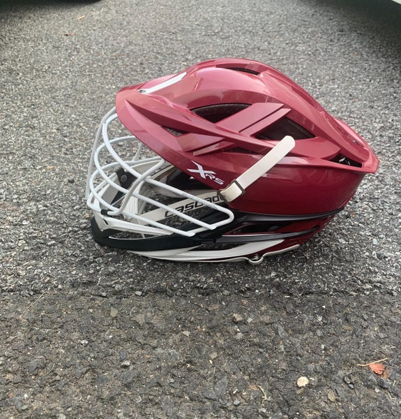 Cascade XRS Helmet - Maroon with Pearl White Facemask (Retail: $350) - Copy 2 For Bundle