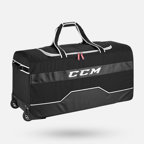 New Black CCM 370 Wheeled Player Bag