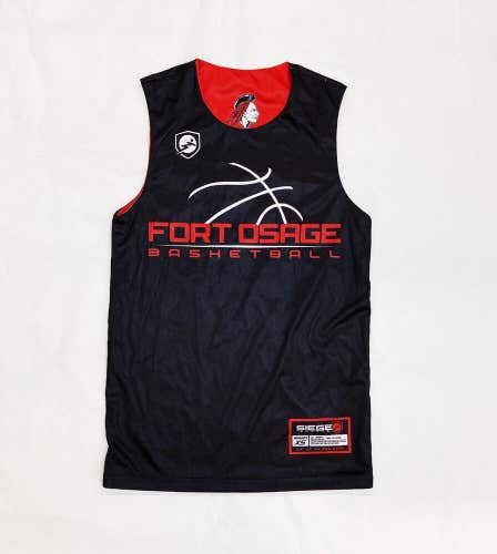 Siege Fort Osage Indians #20 Reversible Basketball Jersey Women's XS Black Red