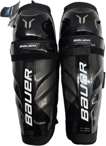 Bauer Pro Series Pro Stock Sr Shin Guards Pads 15" Brand New NHL AHL (9137)