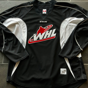 WHL Practice Jersey Black Used Size 56 CCM