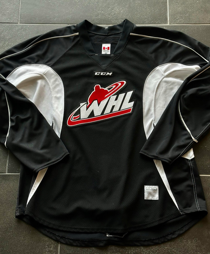 WHL Practice Jersey Black Used Size 56 CCM