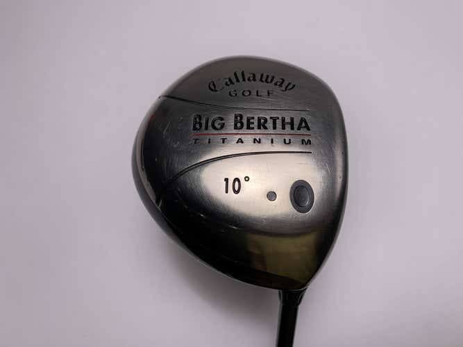 Callaway Big Bertha Titanium Driver 10* RCH 65w Regular RH Undersize Grip