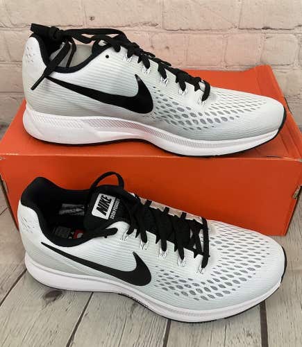 Nike 887009 100 Air Zoom Pegasus 34 TB Men's Running Shoes White Black US 8.5