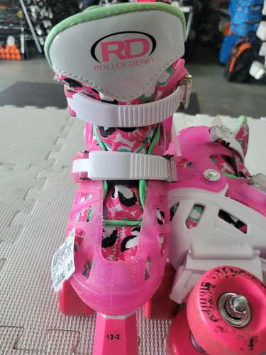 Used Rollerderby Adj 12-2 Kids Skates Adjustable Inline Skates - Rec And Fitness