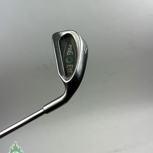 Used RH Ping Green Dot Karsten Eye 2 4 Iron ZZ Lite Stiff Flex Steel Golf Club