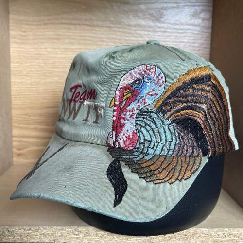 Vintage Team NWTF National Wild Turkey Federation Snapback Embroidered Hat Cap