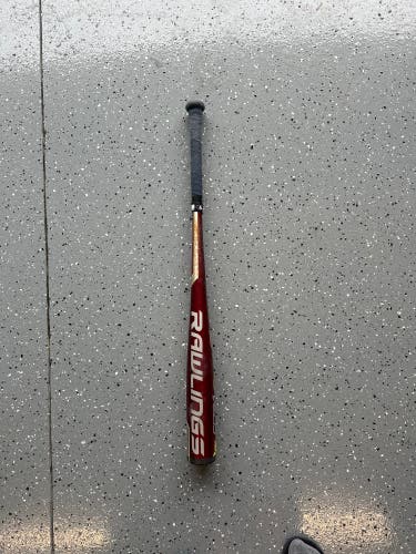 Used 2017 Rawlings BBCOR Certified Alloy 30 oz 33" Velo Bat