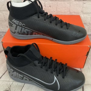 Nike AT8135 001 JR Superfly 7 Academy IC Youth Soccer Shoes Black Grey US 4Y