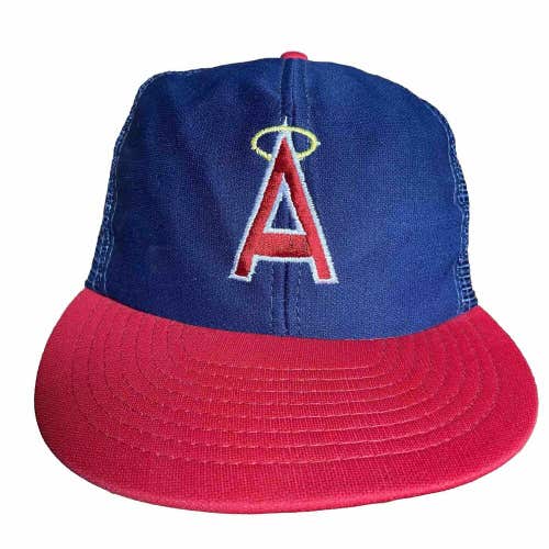 Vintage California Angels Mesh Trucker Snapback Hat Cap MLB