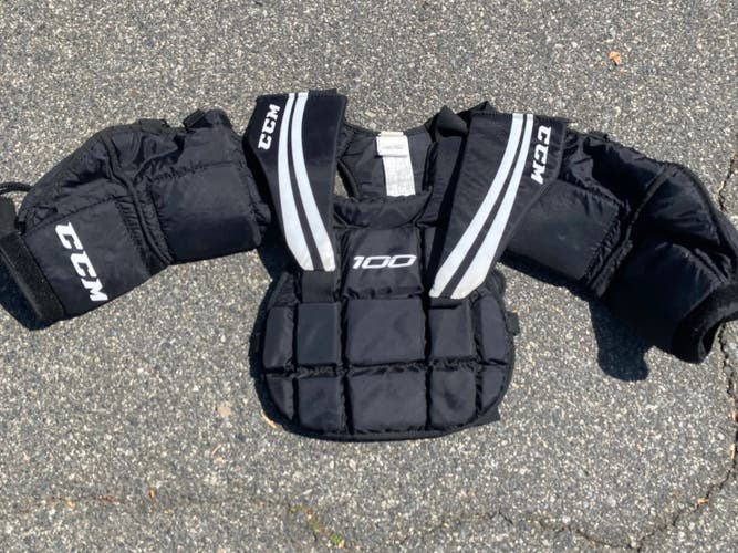 Used Junior Small CCM 100 Goalie Chest Protector