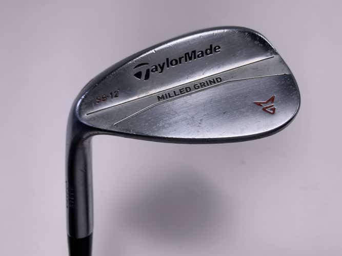 Taylormade Milled Grind Satin Chrome 56* 12 True Temper Dynamic Gold Wedge LH