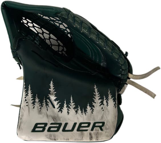 Bauer Vapor Hyperlite - Used NCAA Pro Stock Goalie Glove (Green/White)