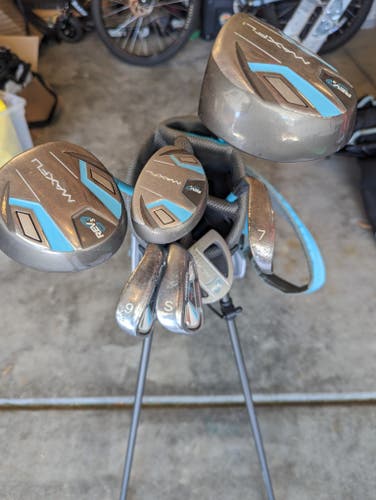Used Junior Maxfli Rev 3 Right Handed Clubs (Full Set) Regular Flex 7 Pieces