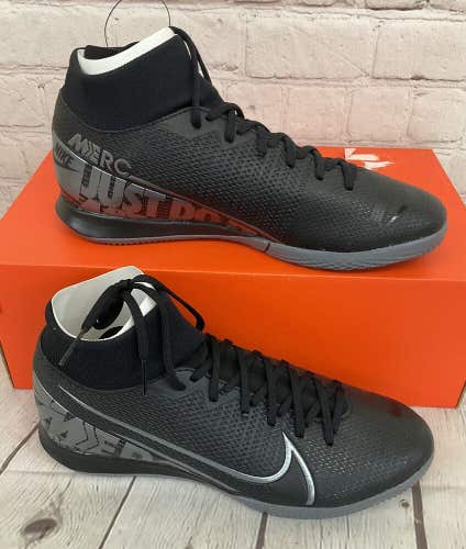 Nike AT7975 001 Superfly 7 Academy IC Unisex Soccer Shoes Black Grey US 6.5M 8W