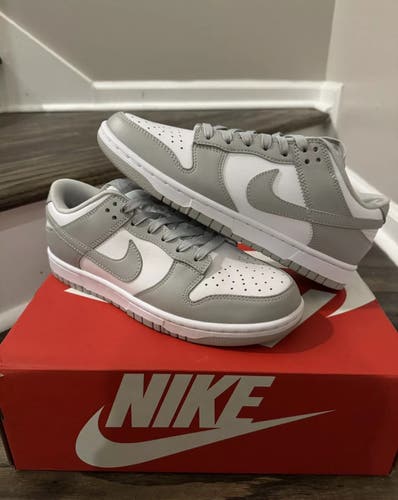 Size 12 New Men's Nike Dunk Low Grey Fog Shoes