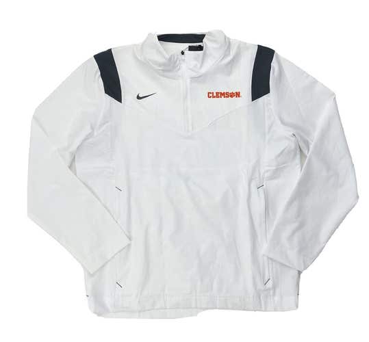 Nike Clemson Tigers Lightweight Football Coaches Jacket Men's Large White CW3428