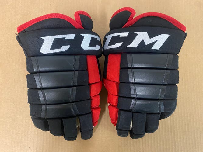CCM HG97 Pro Stock 14" Hockey Gloves Blackhawks Black 3532