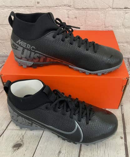 Nike AT8143 001 JR Superfly 7 Academy TF Youth Soccer Shoes Black Grey US 4.5Y