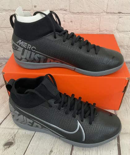 Nike AT8135 001 JR Superfly 7 Academy IC Youth Soccer Shoes Black Grey US 3Y