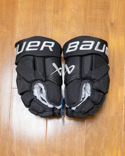 NHL Pro Stock Custom Bauer Hyperlite Hockey Gloves 14” Frank Vatrano Short Cuff Hockey Gloves