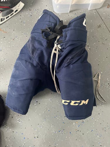 CCM Pro Stock Pants Navy Blue Medium