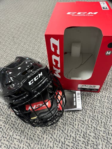 CCM Black Tacks 210 Medium Combo helmet