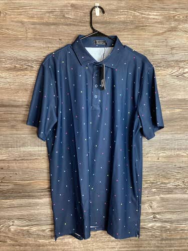 Size XL G/Fore Mini Star Pique Polo Navy G4MS23K240B Stone Beige