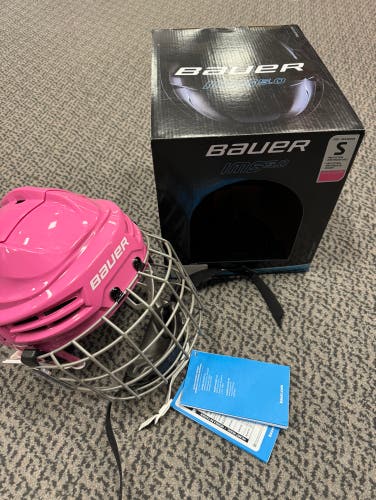 Bauer Pink IMS 5.0 small combo helmet