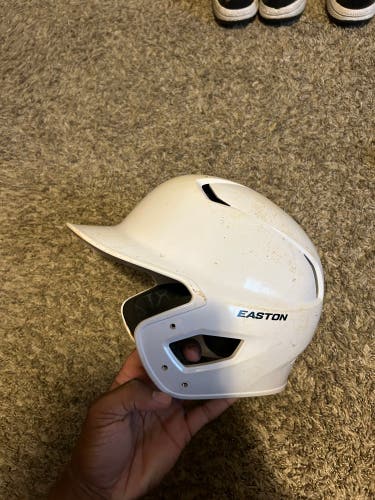 White Easton Batting Helmet