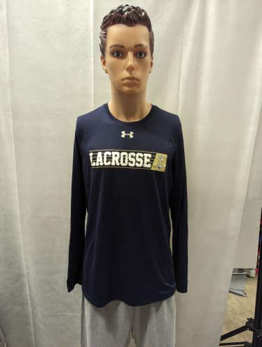 Navy Lacrosse Under Armour Long Sleeve Shirt S NCAA