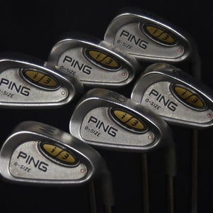 PING O-SIZE GOLF SET 5-9 IRONS, W, LENGTH 38", REGULAR FLEX, RH, NEW GRIPS