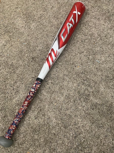 Used 2023 Marucci CAT X USSSA Certified Bat (-10) Alloy 17 oz 27"