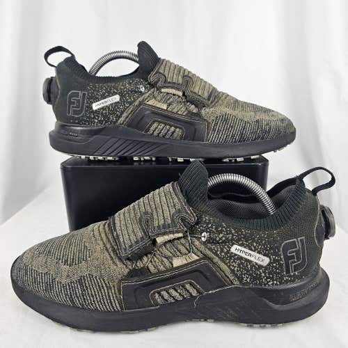 FootJoy HyperFlex Boa Golf Shoes- Black Gray Mens Size 9 M 51087 Spiked(missing)