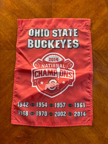 Small 2014 Ohio State National Champion Football Banner