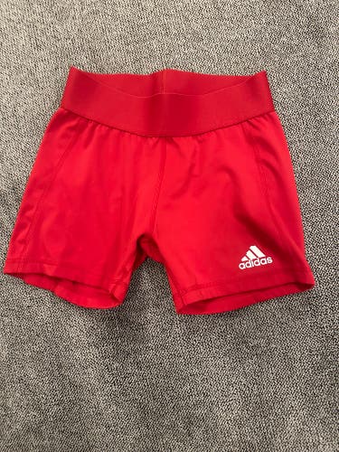 Adidas AeroReady red bicycle shorts size small