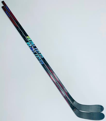 New 2 Pack Custom Red Bauer Nexus SYNC Hockey Stick-LH-70 Flex-Pastrnak Pro Curve