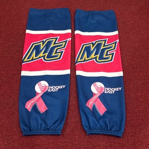 Merrimack College Pink Game socks