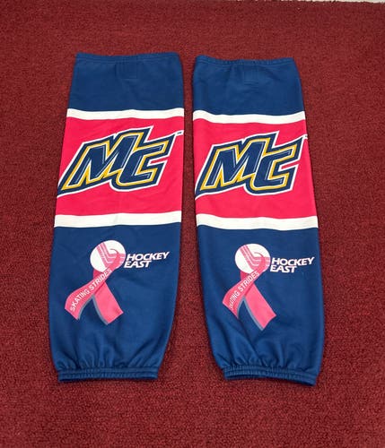 Merrimack College Pink Game socks