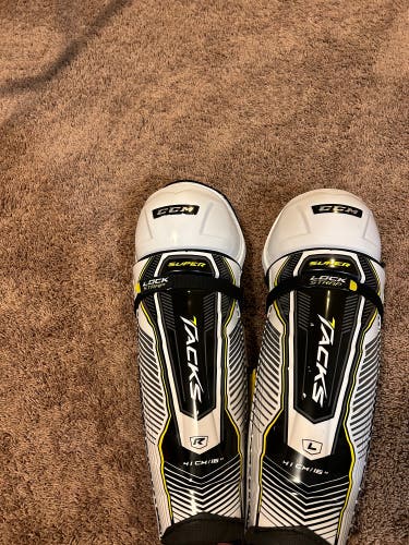 CCM Super Tacks Shin Pads 16in
