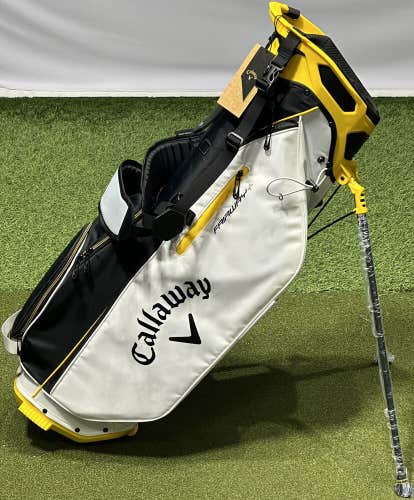 Callaway Golf Fairway+ Plus 4-Way Stand Golf Bag Black/White/Gold NEW #97632