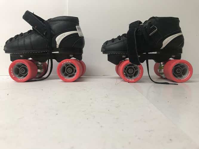 Used Jackson Blk Quad Jr Junior 04.5 Inline Skates - Roller And Quad