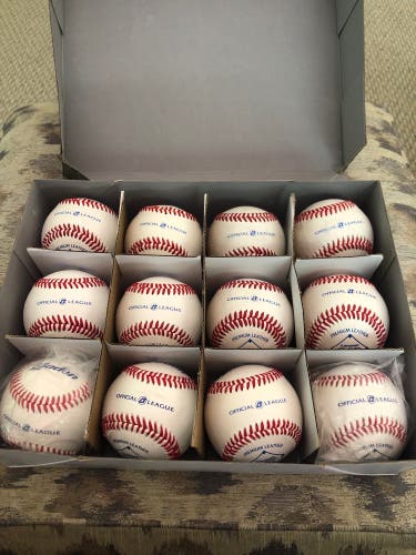 12 New Premium Leather Baden baseballs