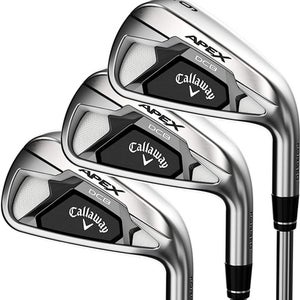 NEW Callaway Apex DCB Forged 4-PW+AW Iron Set Graphite Recoil Dart F3 65